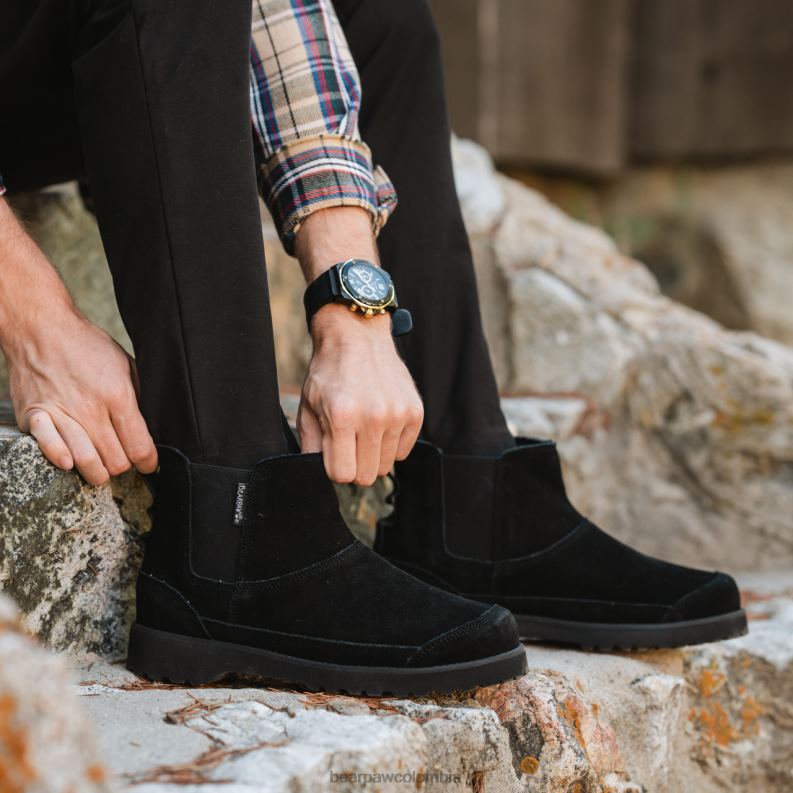 BEARPAW 8B2H517 botas negro hombres mella