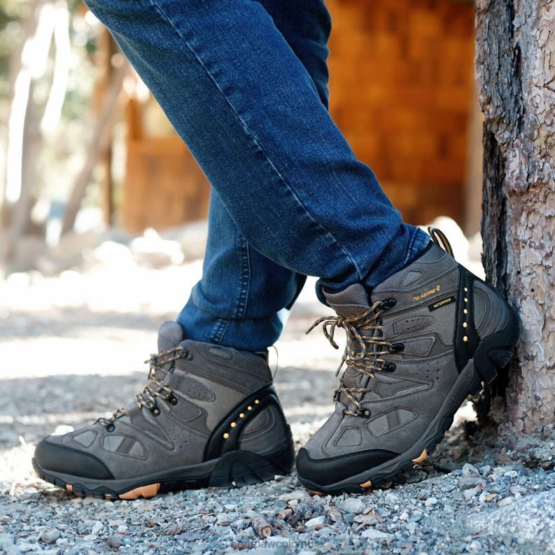 BEARPAW 8B2H547 caminantes gris pardo hombres brock ancho