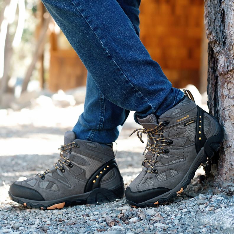 BEARPAW 8B2H548 caminantes gris pardo hombres brock