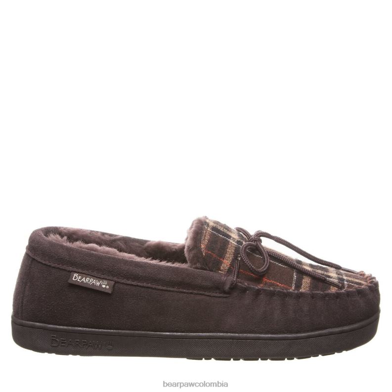 BEARPAW 8B2H541 zapatillas chocolate multi punto hombres moc ii