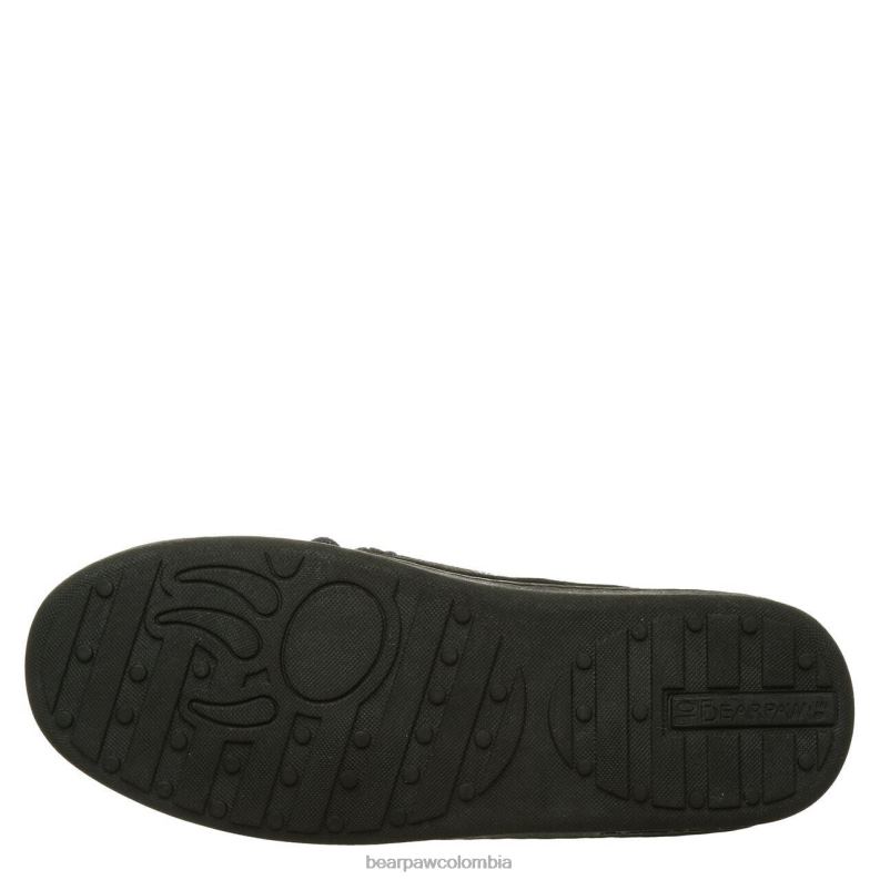 BEARPAW 8B2H542 zapatillas punto múltiple negro hombres moc ii