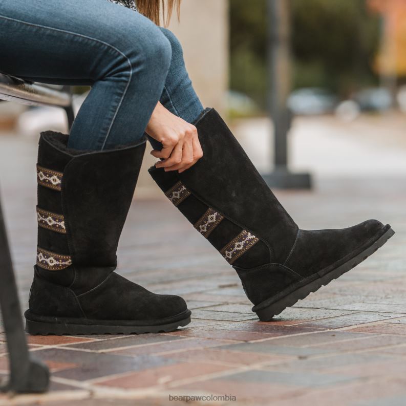 BEARPAW 8B2H122 botas negro mujer Violeta