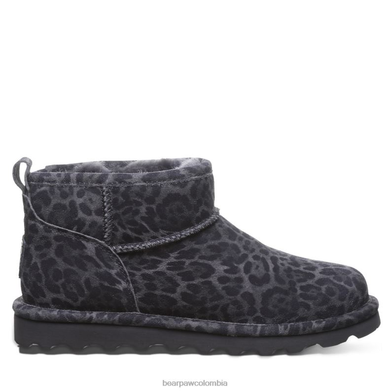 BEARPAW 8B2H123 botas leopardo gris mujer shorty exótico