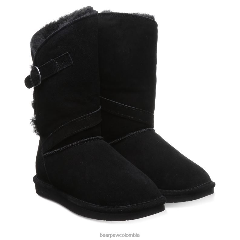 BEARPAW 8B2H128 botas negro mujer sólidos tatum