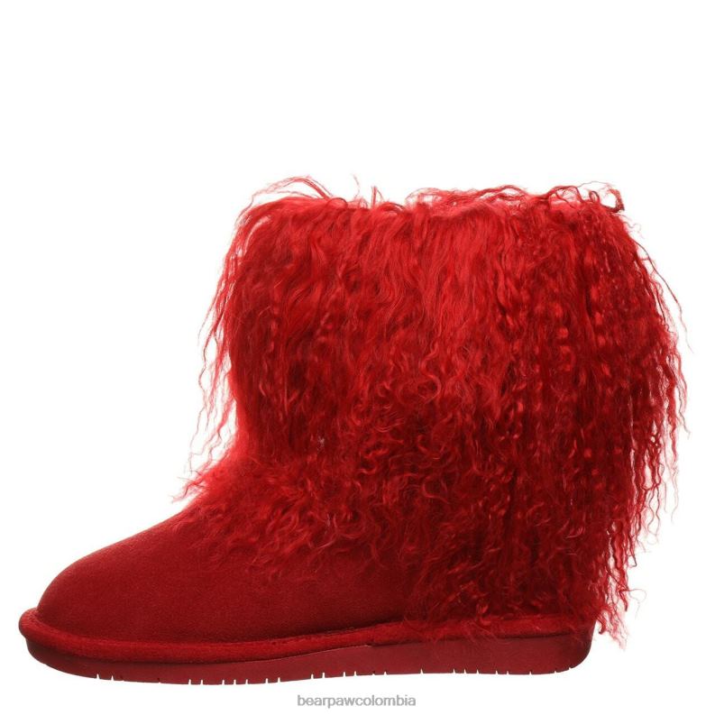 BEARPAW 8B2H132 botas rojo mujer abucheo