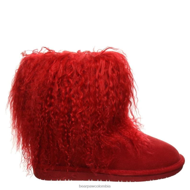 BEARPAW 8B2H132 botas rojo mujer abucheo
