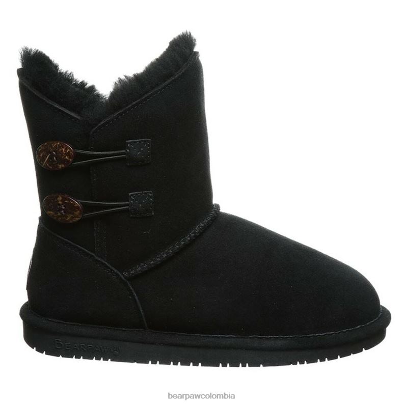 BEARPAW 8B2H135 botas negro mujer rosalina ancha