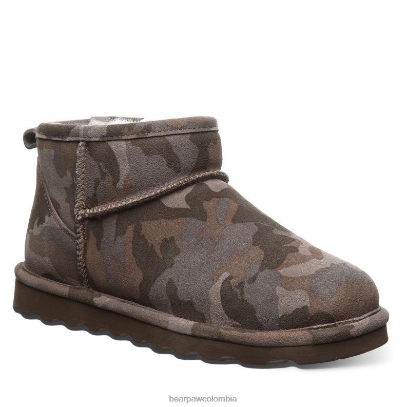 BEARPAW 8B2H136 botas camuflaje terrestre mujer shorty exótico