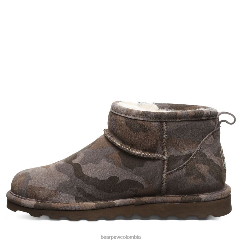 BEARPAW 8B2H136 botas camuflaje terrestre mujer shorty exótico