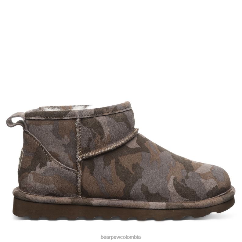 BEARPAW 8B2H136 botas camuflaje terrestre mujer shorty exótico