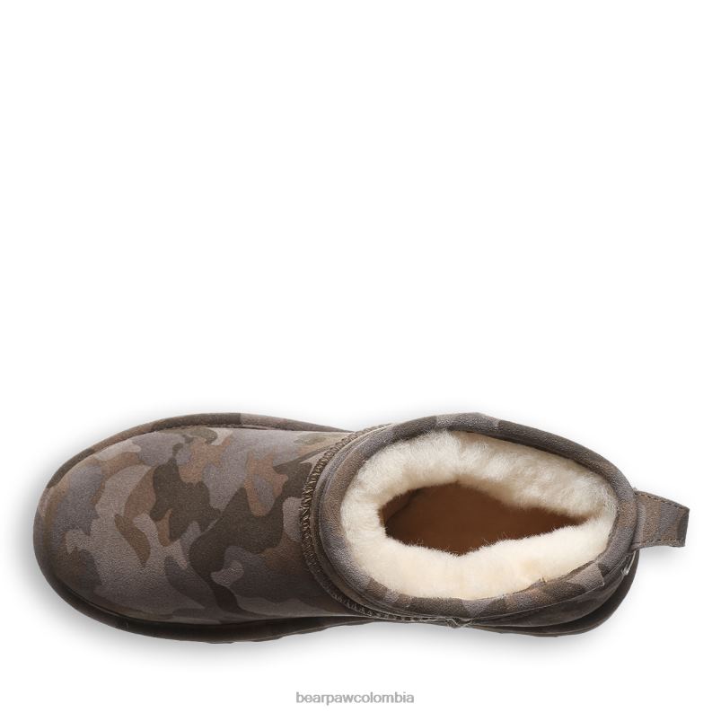 BEARPAW 8B2H136 botas camuflaje terrestre mujer shorty exótico
