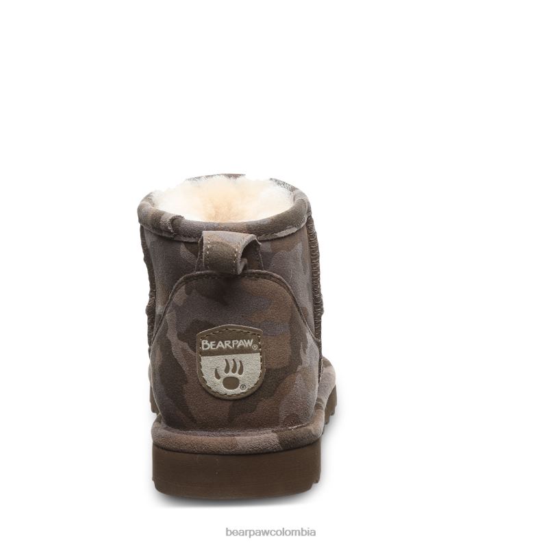 BEARPAW 8B2H136 botas camuflaje terrestre mujer shorty exótico