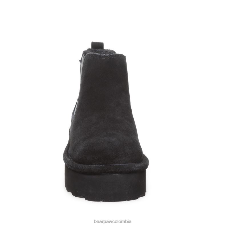 BEARPAW 8B2H13 botas negro mujer retro dibujó