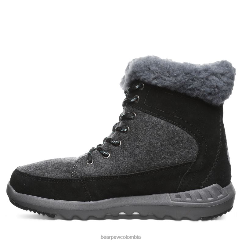 BEARPAW 8B2H141 botas negro/gris mujer cheryl