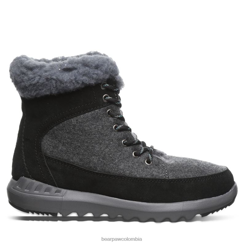 BEARPAW 8B2H141 botas negro/gris mujer cheryl