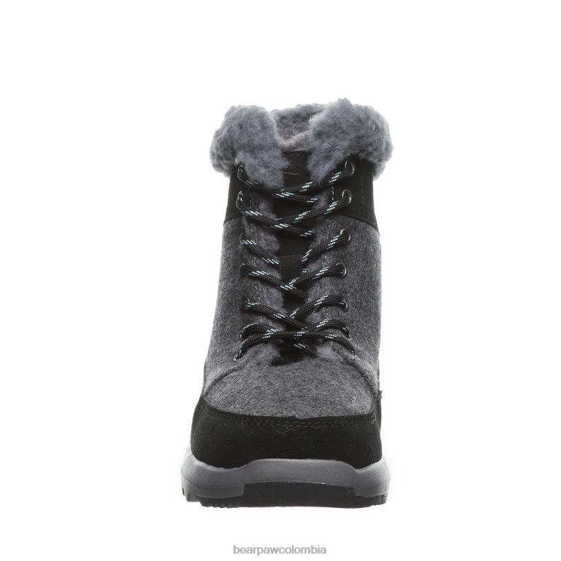 BEARPAW 8B2H141 botas negro/gris mujer cheryl