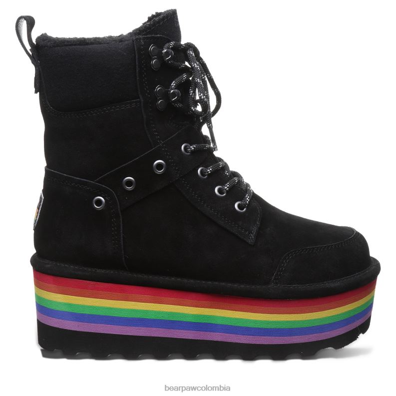 BEARPAW 8B2H14 botas negro mujer alicia retro