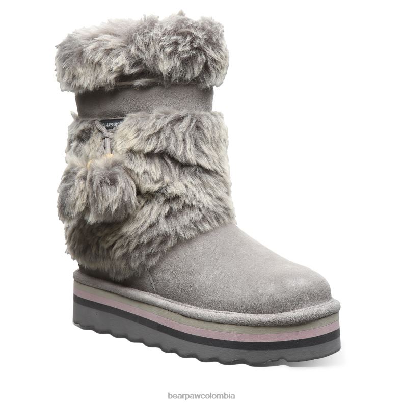 BEARPAW 8B2H151 botas niebla gris mujer tama retro