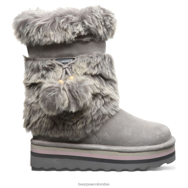 BEARPAW 8B2H151 botas niebla gris mujer tama retro