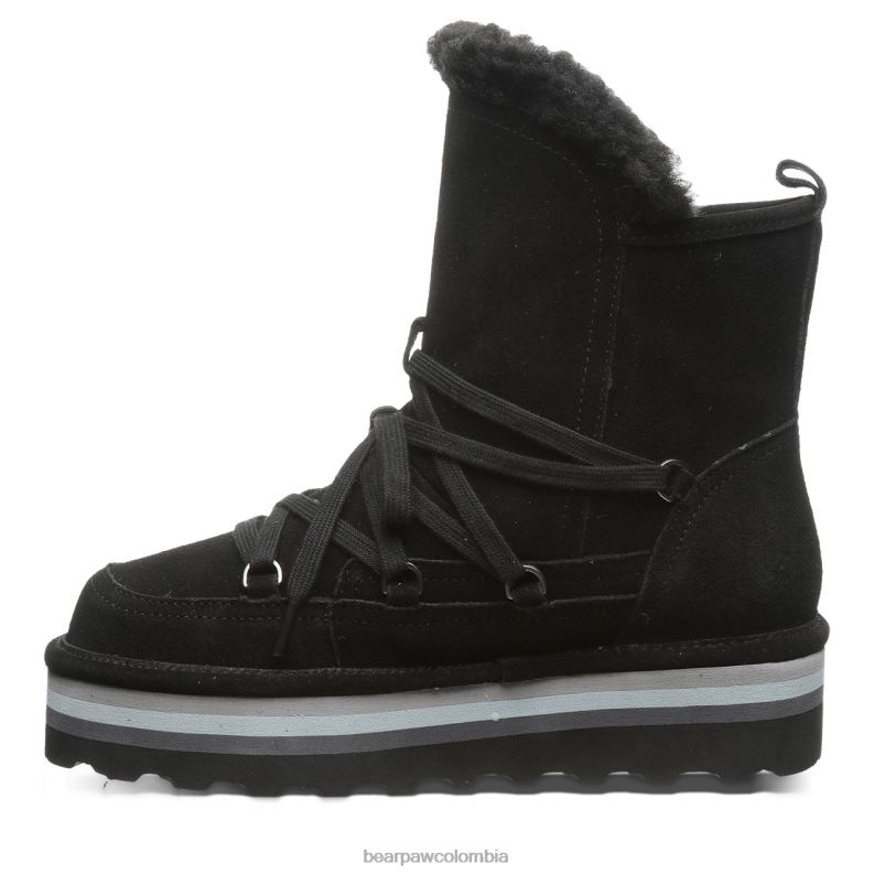 BEARPAW 8B2H153 botas negro mujer mundo retro