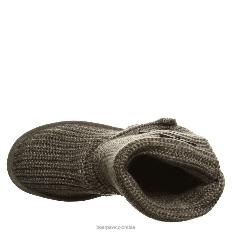 BEARPAW 8B2H176 botas gris mujer tejer alto