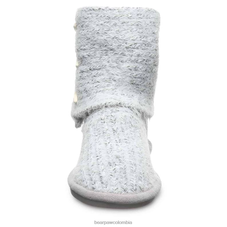 BEARPAW 8B2H177 botas niebla gris mujer tejer alto