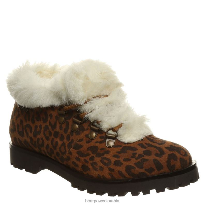 BEARPAW 8B2H190 botas leopardo de nogal americano mujer vera