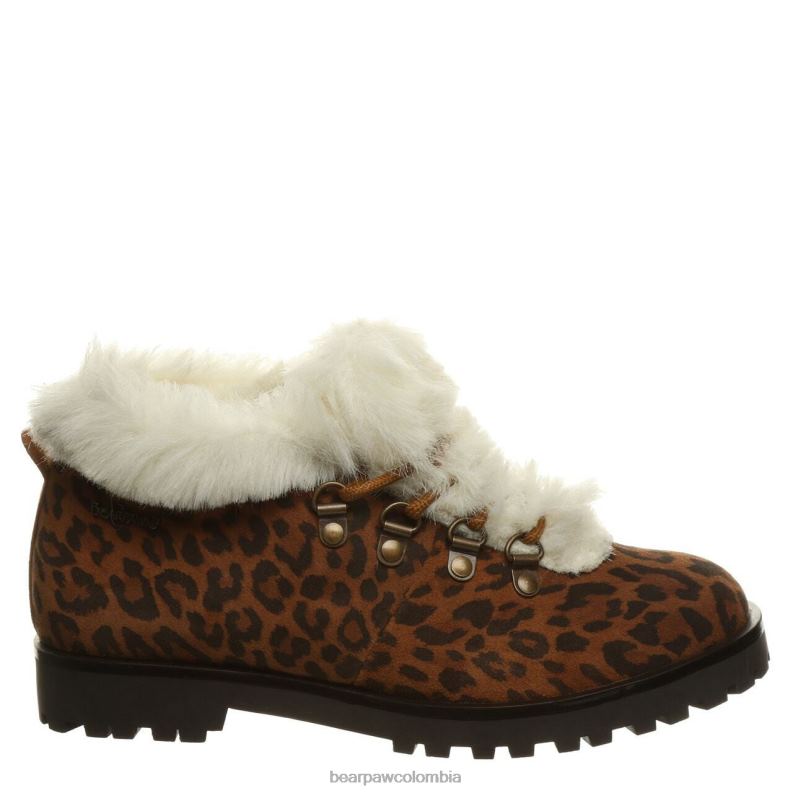 BEARPAW 8B2H190 botas leopardo de nogal americano mujer vera
