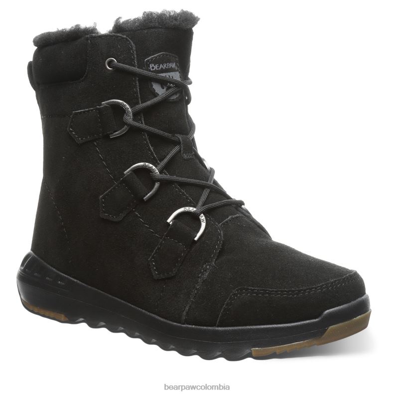 BEARPAW 8B2H19 botas negro mujer tira