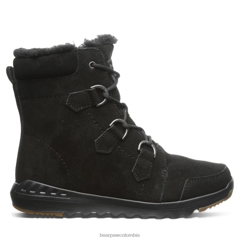 BEARPAW 8B2H19 botas negro mujer tira