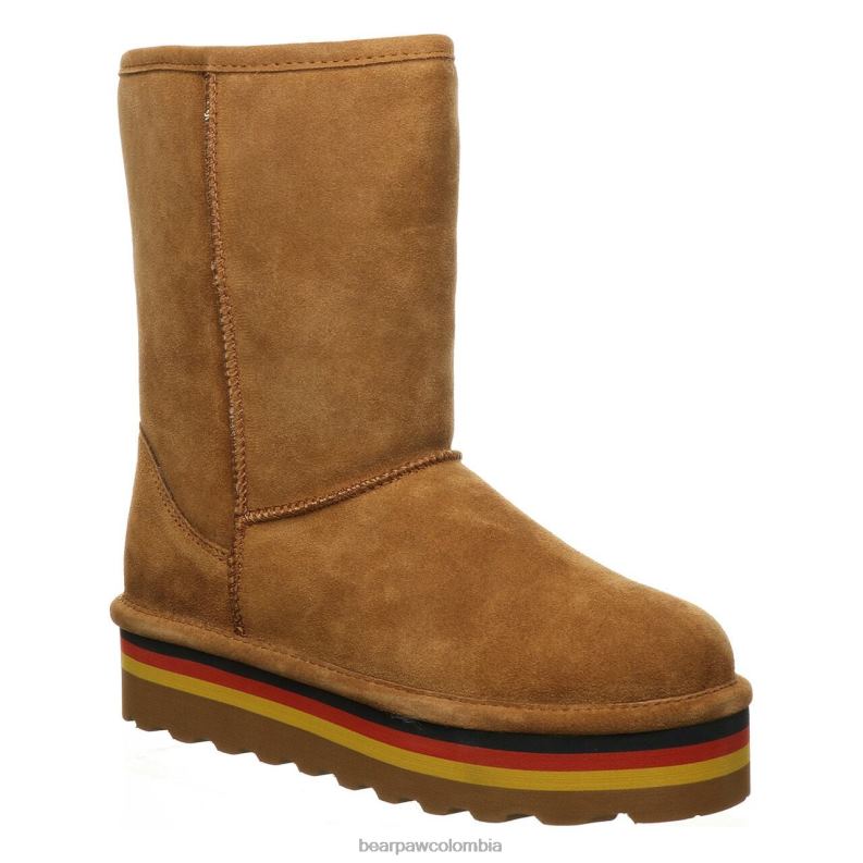 BEARPAW 8B2H212 botas nuez dura mujer ella retro