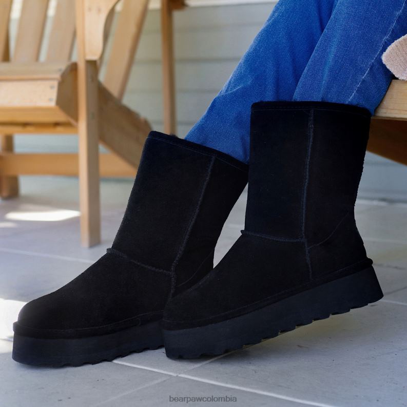 BEARPAW 8B2H213 botas negro mujer ella retro