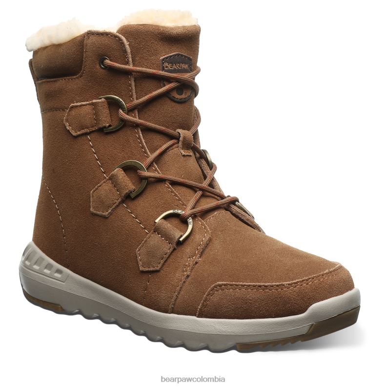 BEARPAW 8B2H21 botas nuez dura mujer tira