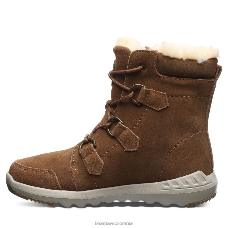 BEARPAW 8B2H21 botas nuez dura mujer tira