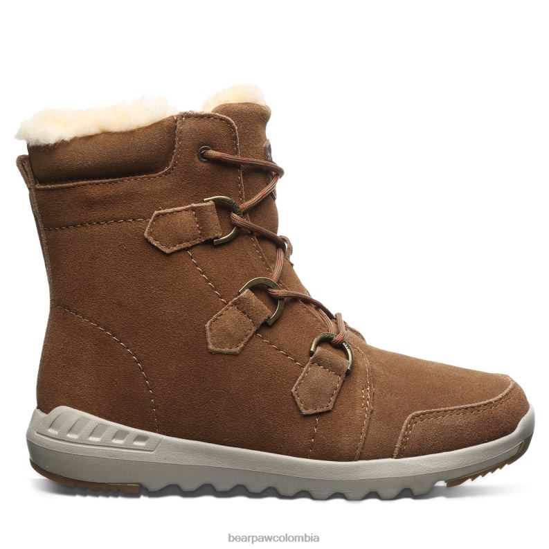 BEARPAW 8B2H21 botas nuez dura mujer tira