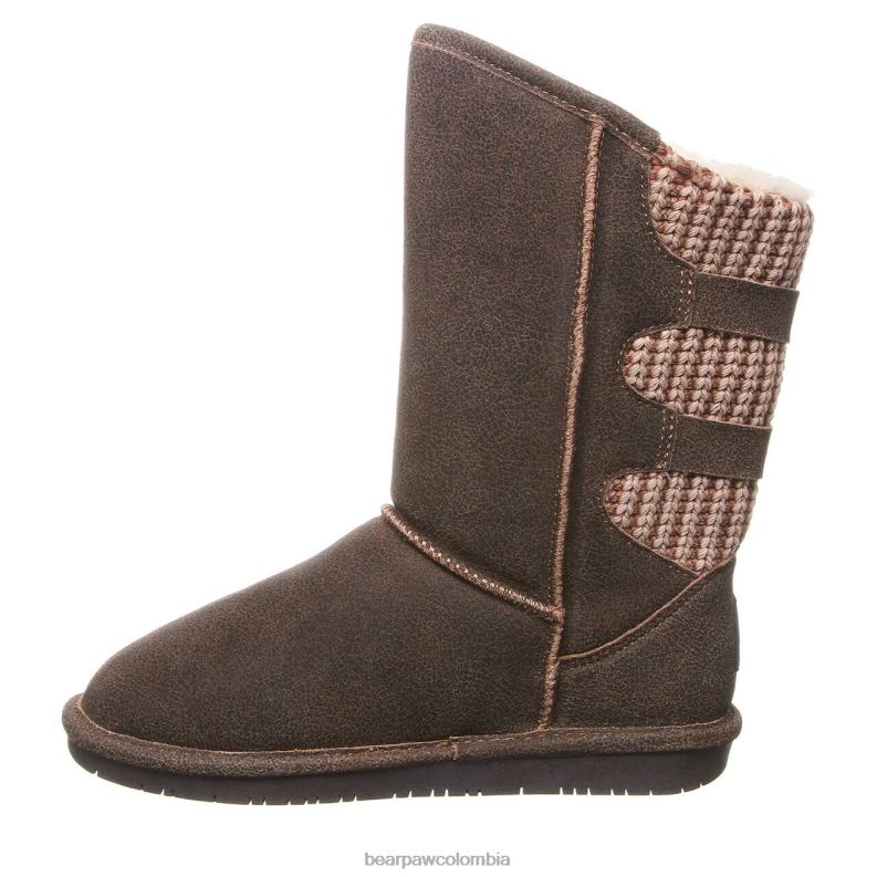 BEARPAW 8B2H256 botas castaño angustiado mujer boshie ancho