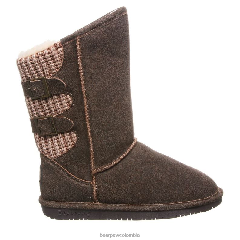 BEARPAW 8B2H256 botas castaño angustiado mujer boshie ancho