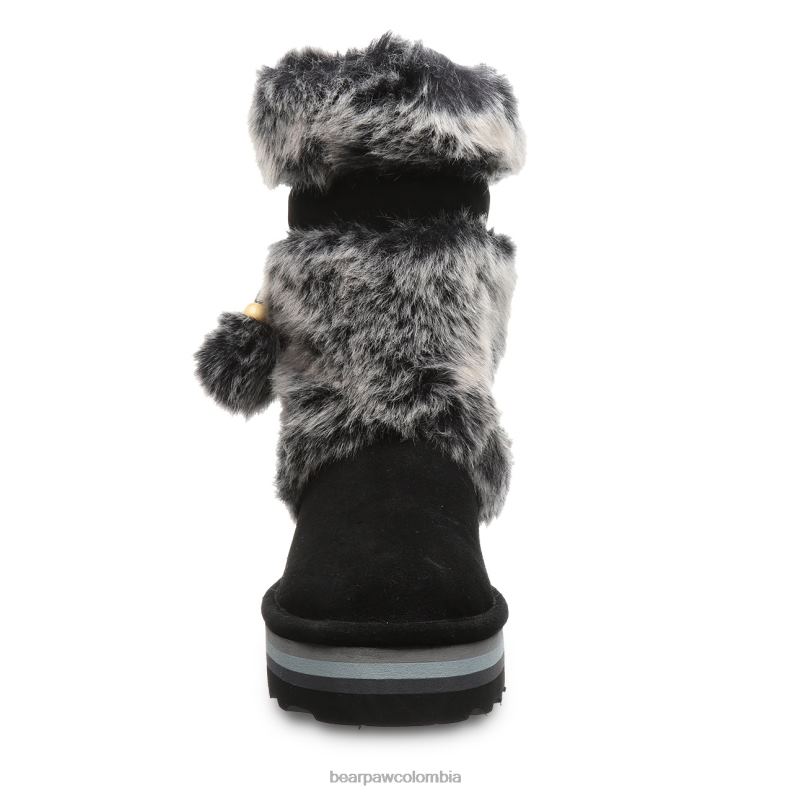 BEARPAW 8B2H27 botas negro/gris mujer tama retro