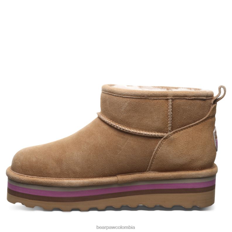 BEARPAW 8B2H29 botas café helado mujer shorty retro