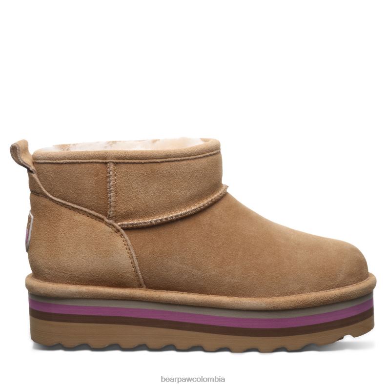 BEARPAW 8B2H29 botas café helado mujer shorty retro