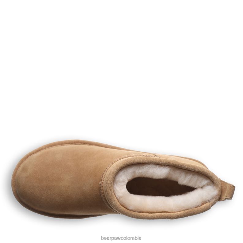 BEARPAW 8B2H29 botas café helado mujer shorty retro