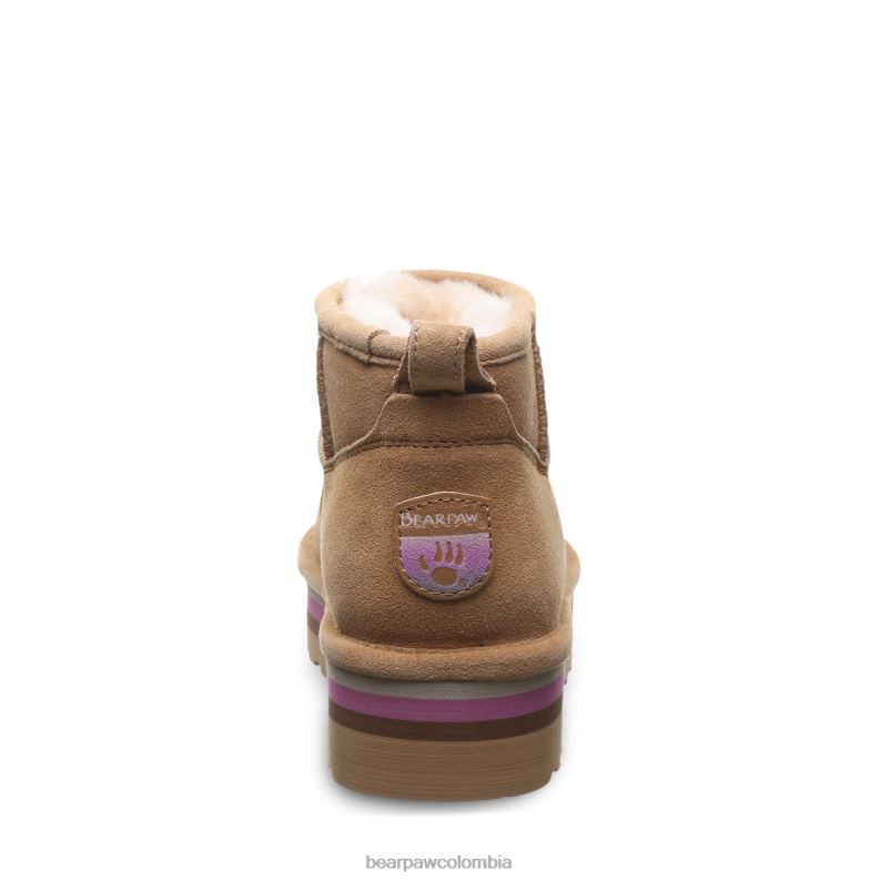 BEARPAW 8B2H29 botas café helado mujer shorty retro
