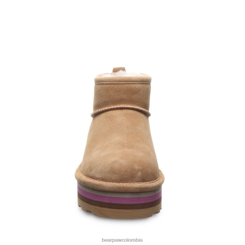 BEARPAW 8B2H29 botas café helado mujer shorty retro