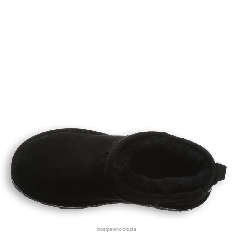 BEARPAW 8B2H30 botas negro mujer shorty retro