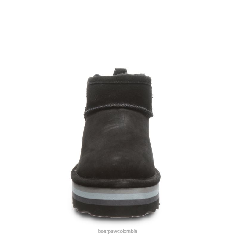 BEARPAW 8B2H30 botas negro mujer shorty retro