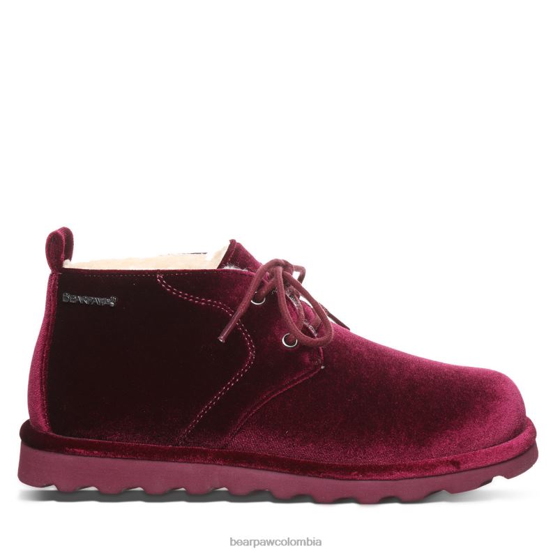 BEARPAW 8B2H35 botas terciopelo burdeos mujer cielo