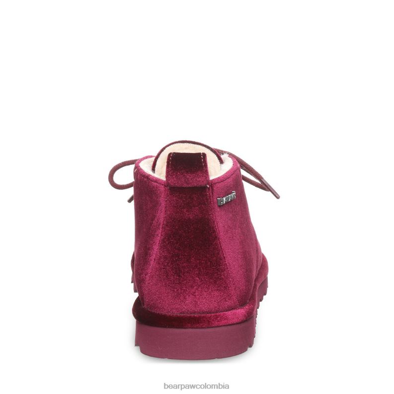 BEARPAW 8B2H35 botas terciopelo burdeos mujer cielo