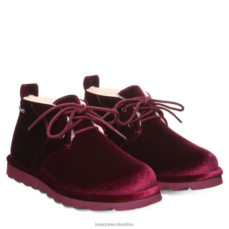 BEARPAW 8B2H35 botas terciopelo burdeos mujer cielo