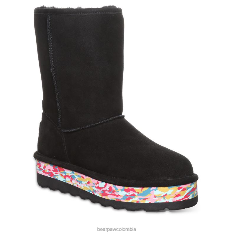 BEARPAW 8B2H37 botas negro múltiple mujer ella retro