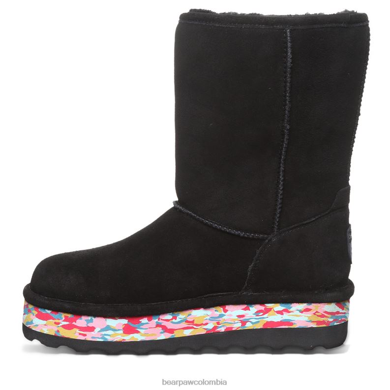 BEARPAW 8B2H37 botas negro múltiple mujer ella retro